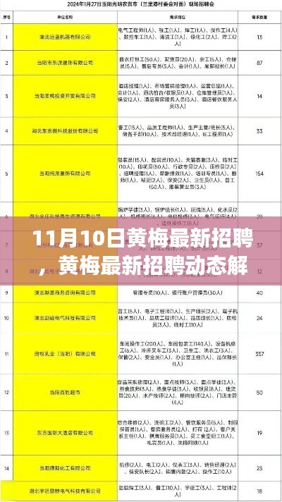 黃梅最新招聘動態(tài)解析，聚焦職場熱點，把握未來趨勢，引領行業(yè)風向標