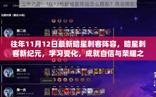 暗星刺客新紀(jì)元，變化中學(xué)習(xí)，成就榮耀之路的自信陣容選擇
