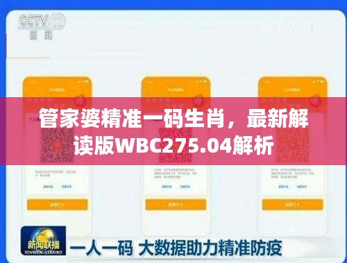 管家婆精準一碼生肖，最新解讀版WBC275.04解析