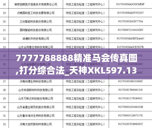 7777788888精準(zhǔn)馬會(huì)傳真圖,打分綜合法_天神XKL597.13