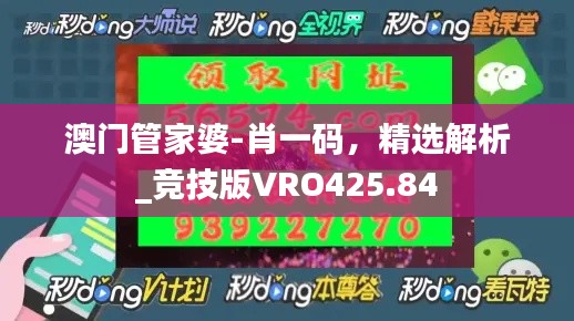 澳門管家婆-肖一碼，精選解析_競(jìng)技版VRO425.84