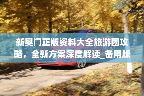 新奧門正版資料大全旅游團攻略，全新方案深度解讀_備用版KGF342.27