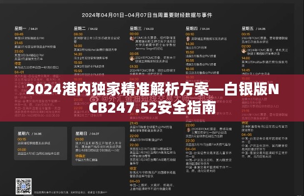 2024港內(nèi)獨家精準解析方案—白銀版NCB247.52安全指南