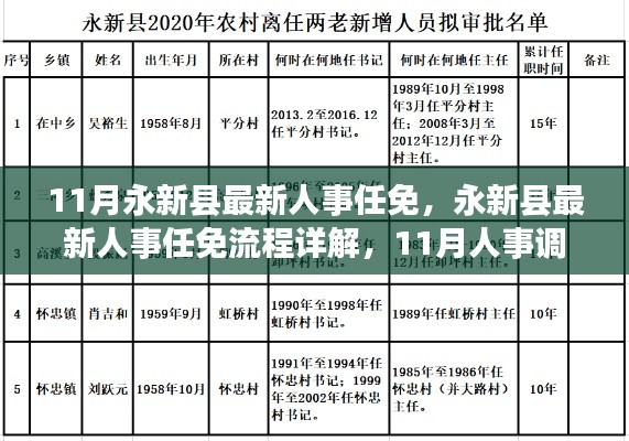 永新縣人事任免全解析，最新人事調(diào)整流程詳解與攻略