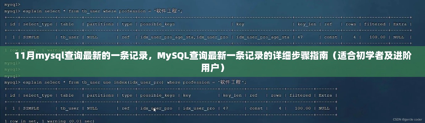 MySQL查詢最新記錄步驟詳解，從初學者到進階用戶的指南