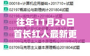 探秘十一月二十日首長紅人隱秘小巷的特色小店，最新更新揭秘往年11月20日紅人生活風(fēng)采