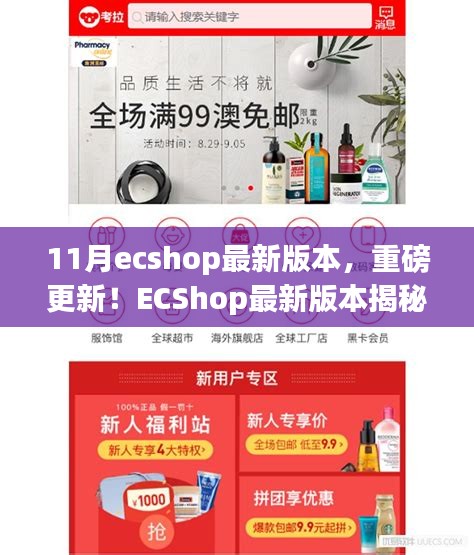 ECShop最新11月版本揭秘，科技革新重塑購物體驗(yàn)重磅更新！
