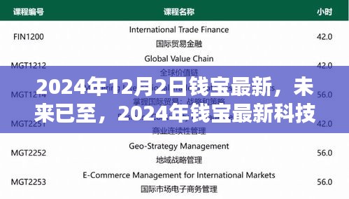 深度解析，錢寶最新科技產(chǎn)品，未來已至