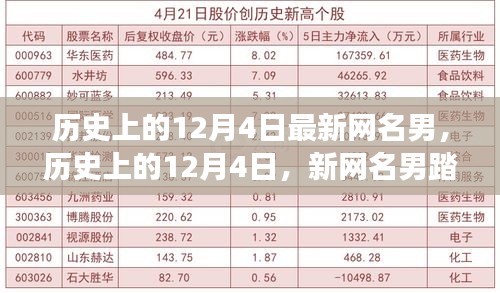 歷史上的12月4日，新網名男的自然之旅與內心平靜的奇妙冒險探索之路