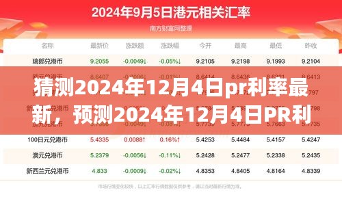 洞悉未來金融走向，預(yù)測(cè)2024年12月4日PR利率最新動(dòng)態(tài)