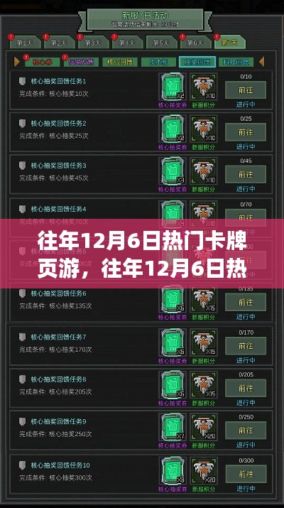 往年12月6日熱門(mén)卡牌頁(yè)游攻略，新手進(jìn)階之路與任務(wù)攻略大全