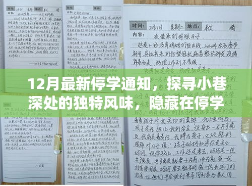 12月最新停學(xué)通知，探尋小巷深處的獨特風(fēng)味，隱藏在停學(xué)通知背后的秘密小店