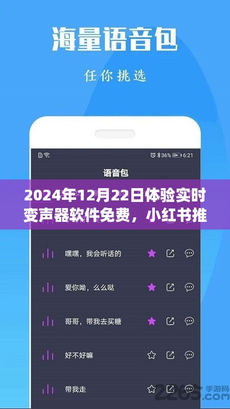 玩轉語音魅力，免費體驗實時變聲器軟件，小紅書推薦！