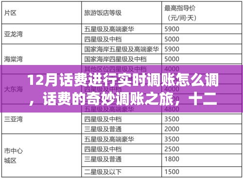 十二月話費(fèi)實(shí)時(shí)調(diào)賬指南，奇妙之旅與溫情時(shí)刻