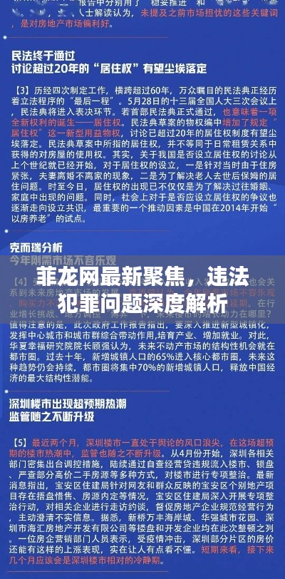 菲龍網(wǎng)最新聚焦，違法犯罪問題深度解析