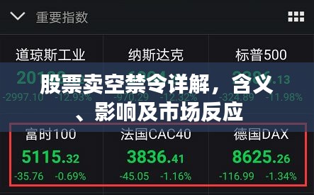 股票賣空禁令詳解，含義、影響及市場反應(yīng)
