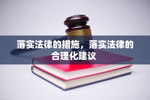 落實法律的措施，落實法律的合理化建議 