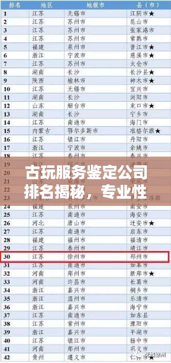古玩服務(wù)鑒定公司排名揭秘，專業(yè)性與信譽(yù)度的雙重考量權(quán)威榜單