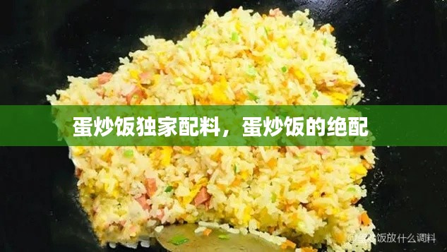 蛋炒飯獨(dú)家配料，蛋炒飯的絕配 