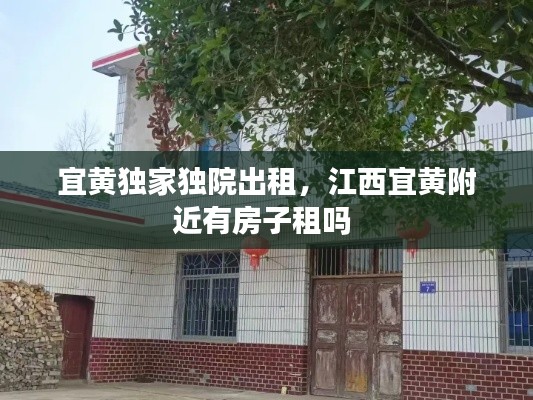 宜黃獨家獨院出租，江西宜黃附近有房子租嗎 